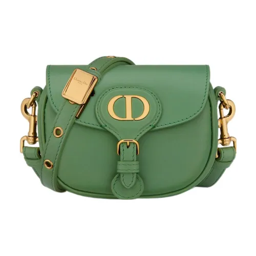 DIOR Bobby Smooth Finish Cow Leather Shoulder Bag Crossbody Bag Extra Mini Women's Jade Green