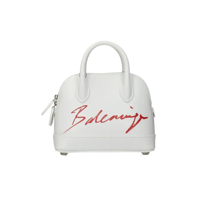 Balenciaga Leather Shoulder Bag Crossbody Bag Clutches Mini Women's White-0
