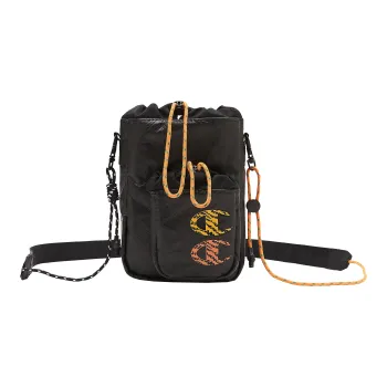 Champion Fabric Crossbody Bag Regular Unisex Black/White Reed