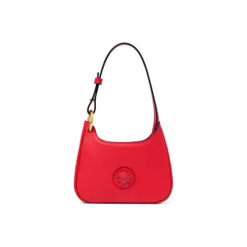 FANSIZHE La Medusa Cow Leather Hobo Bag Dual-Use Shoulder Bag Women's Red