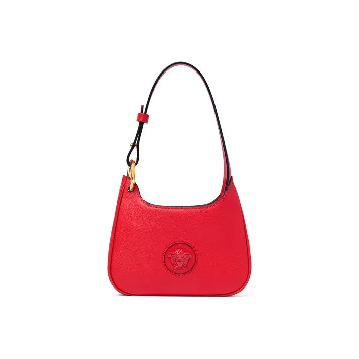 FANSIZHE La Medusa Cow Leather Hobo Bag Dual-Use Shoulder Bag Women's Red-0