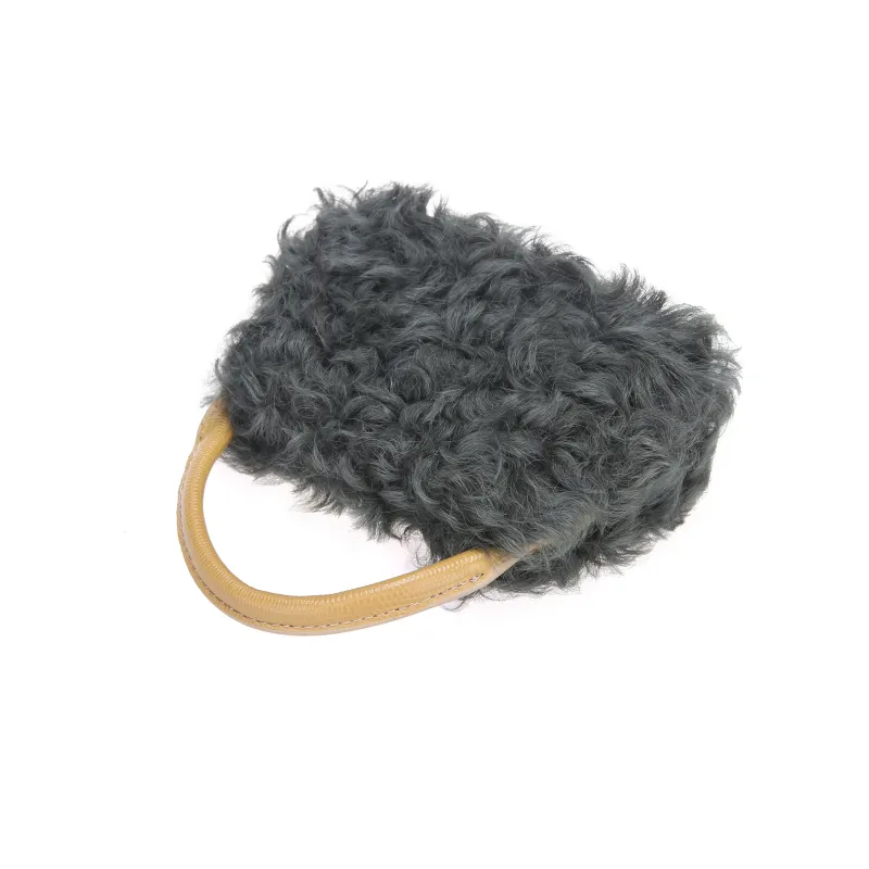 QULU Wool Portable Crossbody Cell Phone Pouch Mini Women's Ecru Jasper Yellow Milk Coffee Black-13