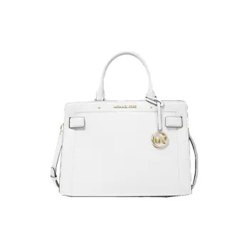 MICHAEL KORS Rayne Leather Shoulder Bag Crossbody Bag Handbag Medium Size Women's White
