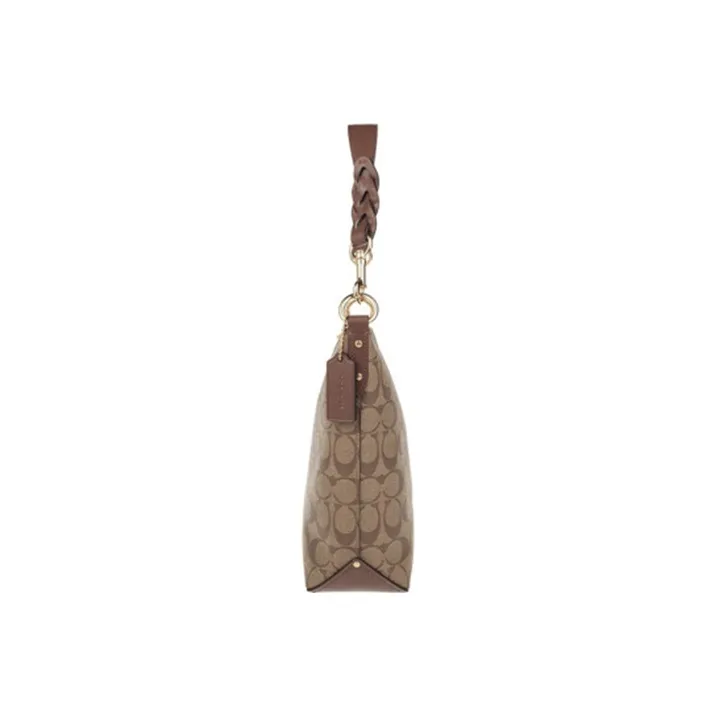 COACH Canvas With Leather Handbag Bucket Bag Crossbody Bag Shoulder Bag Women's Monogram Brown-2