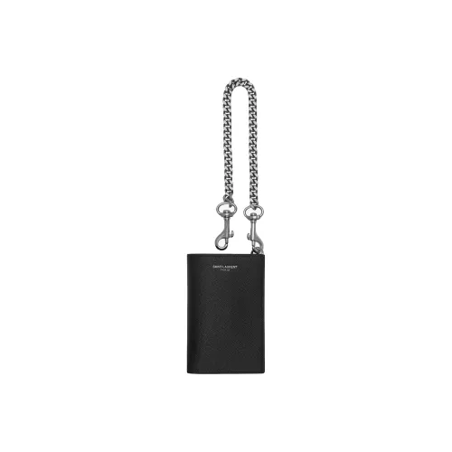 SAINT LAURENT Calfskin Wallet Men's Black