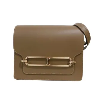 HERMES Roulis Cow Leather Shoulder Bag Unisex