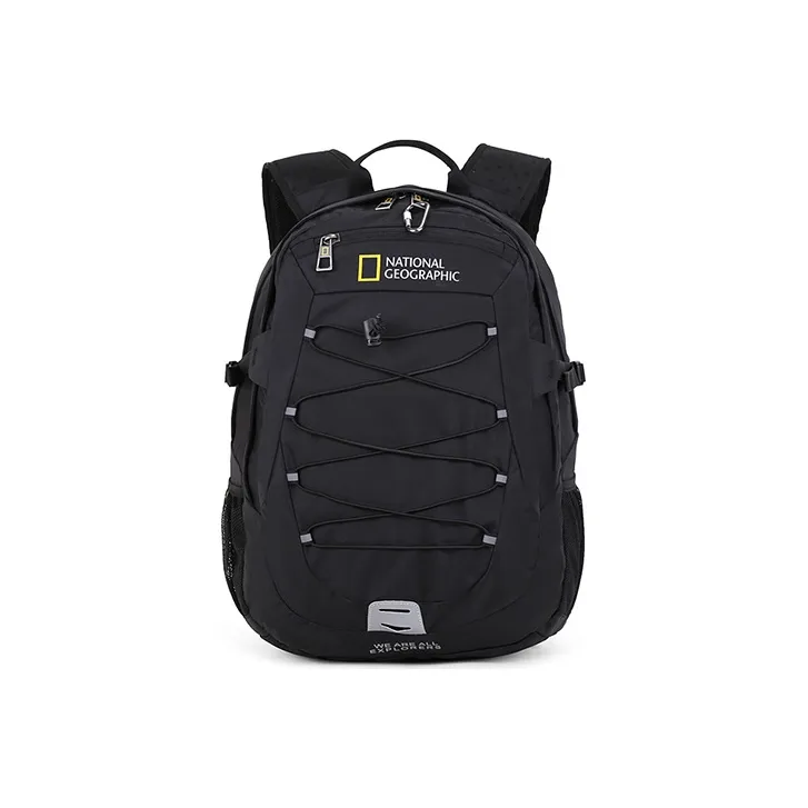 NATIONAL GEOGRAPHIC Nylon Fabric Backpack Regular Unisex Black-0