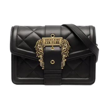 VERSACE JEANS COUTURE Polyurethane Shoulder Bag Crossbody Bag Women's Black
