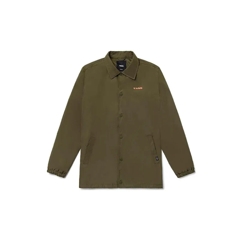 Vans Jackets Coats Unisex Army Green-1