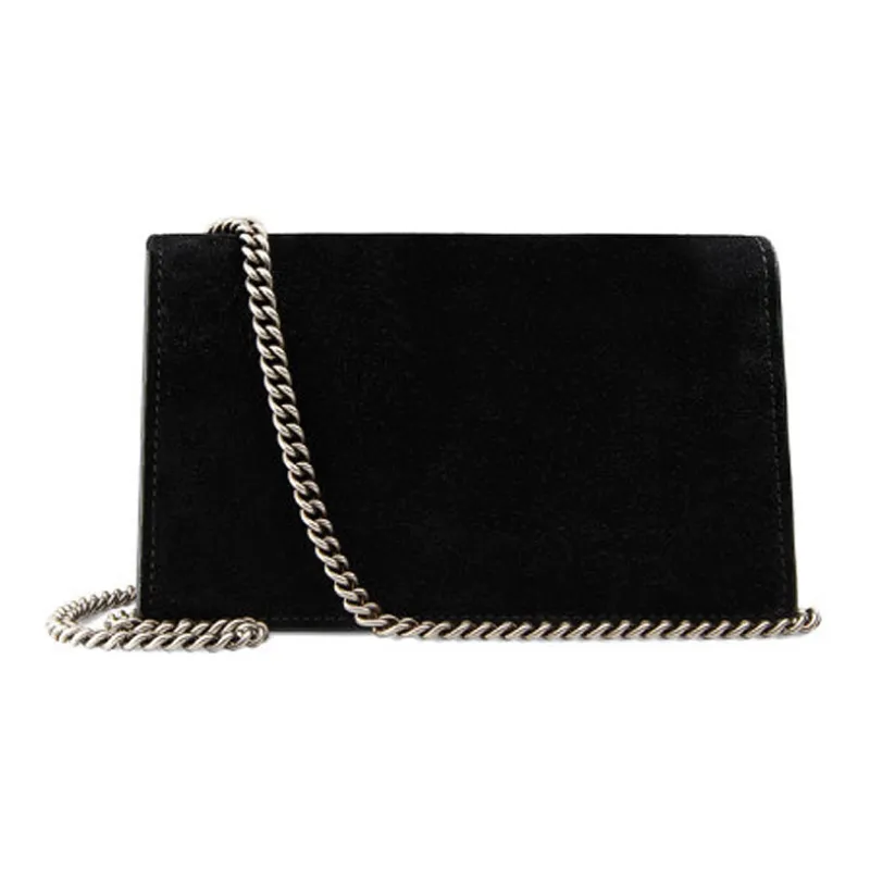 GUCCI Dionysus Suede Chain Crossbody Bag Shoulder Bag Women's Black-1