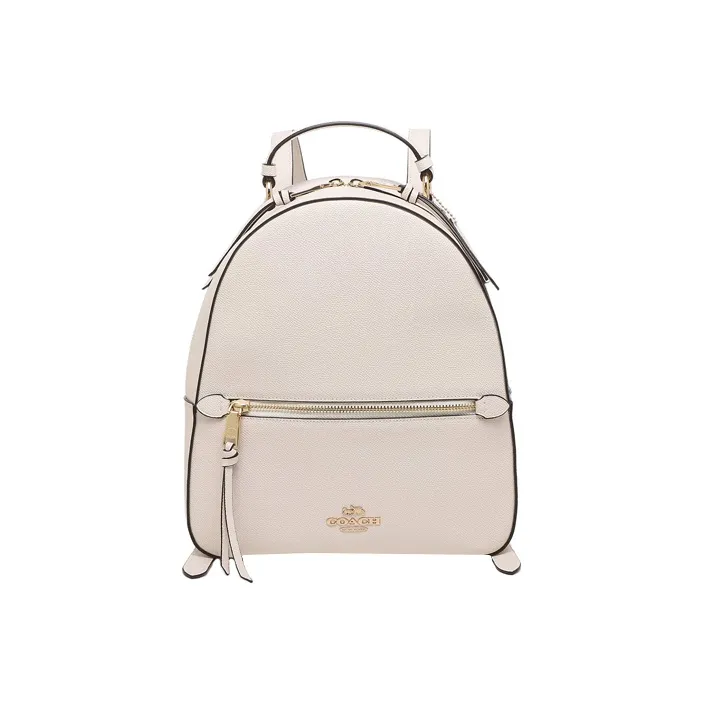 COACH Jordyn Cow Leather Backpack Tubas Women's White-0
