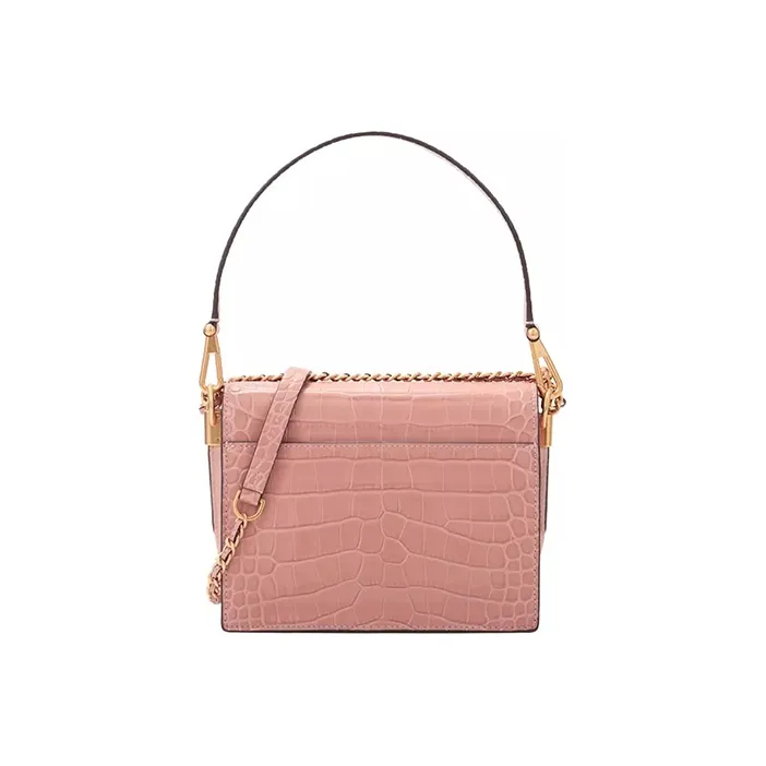 TORY BURCH Robinson Cow Leather Handbags Shoulder Bags Small Size Women's Nude Pink-1