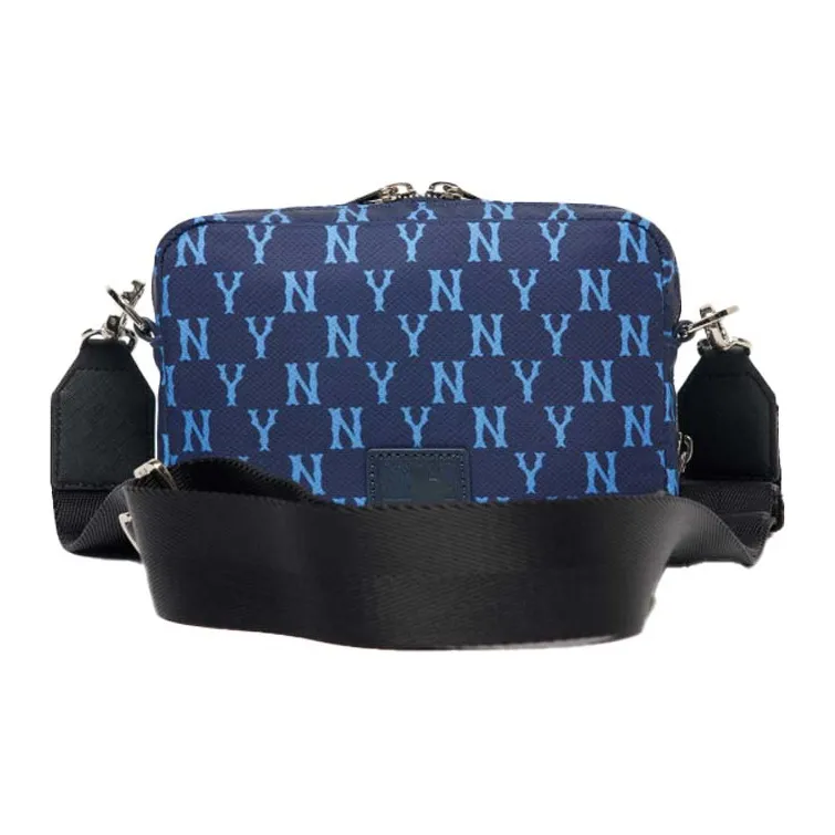 MLB Monogram Collection Polyester Combo Bag, Shoulder Bag, Crossbody Bag Mini Unisex Dark Blue-2