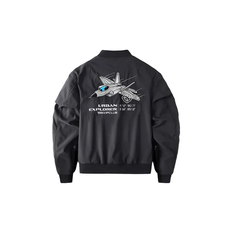 VIP Loose Fit Pilot Jacket Unisex Black-1