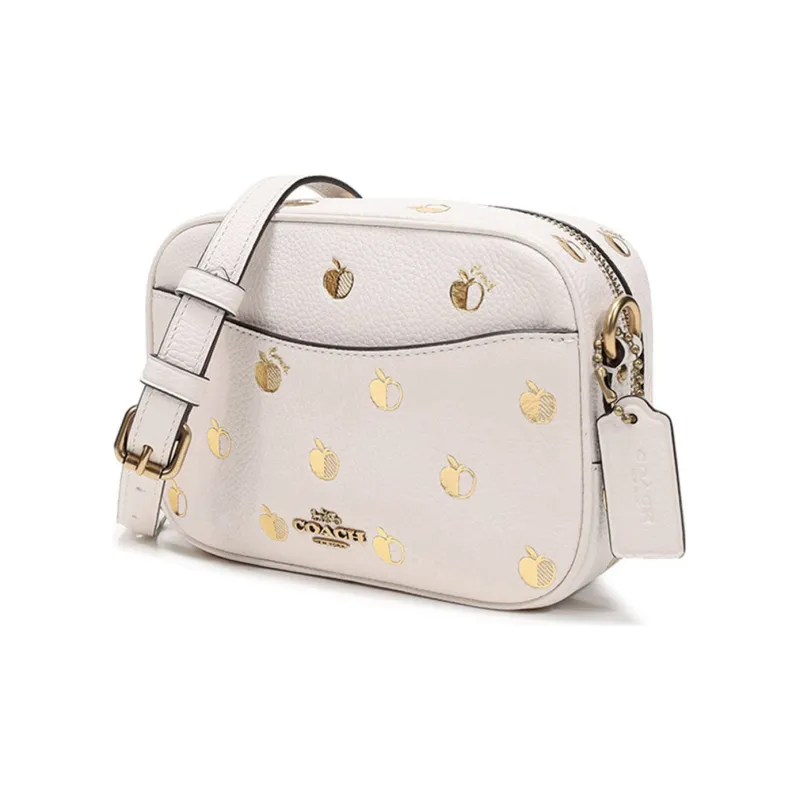 COACH Camera Leather Camera Bags Crossbody Bag Shoulder Bag Women's Chalk White-1