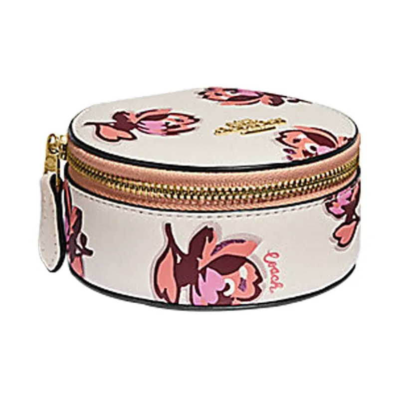 COACH Jewelry Box Makeup Bags Chalk White-5