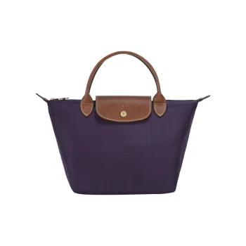 LONGCHAMP Le Pliage Fabric Dumpling Bag Handbag Shoulder Bag Small Size Women's Berry Purple