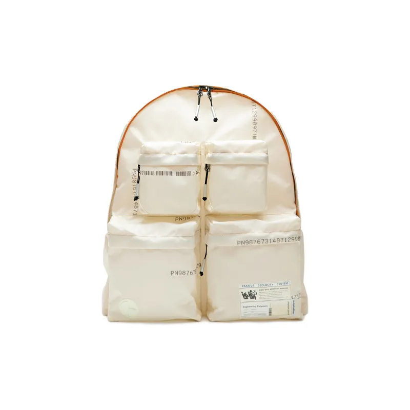 The MAD HATcher Polyamide Backpack Regular Unisex White-1