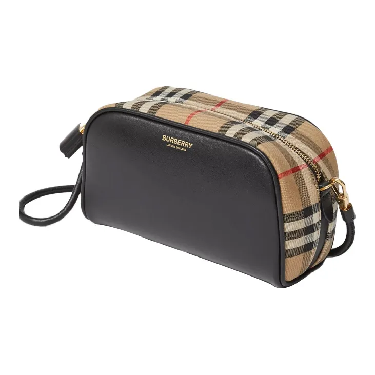 Burberry Cube Leather Bowling Bag, Cubic Bag, Crossbody Bag, Shoulder Bag Women's-1