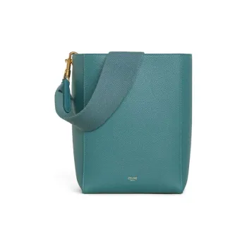 CELINE Sangle Soft Calfskin Bucket Bag, Shoulder Bag Small Size Women's
