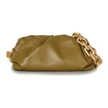 Bottega Veneta POUCH Cloud Bag Leather Mail Bag, Shoulder Bag Women's Caramel