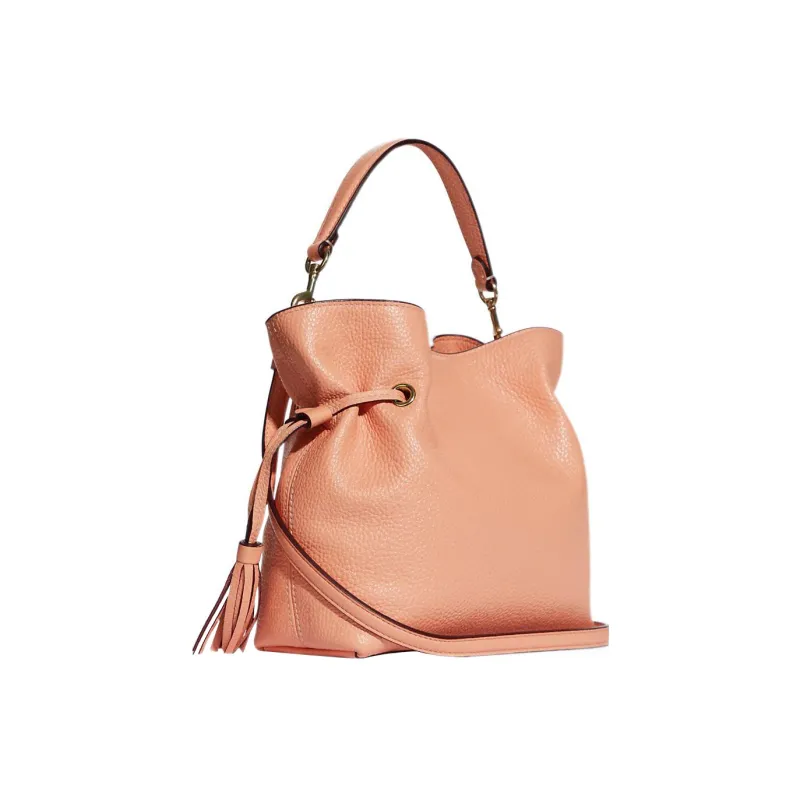 COACH Andy Refined Pebble Leather Handbag Shoulder Bag Crossbody Bag Medium Size Women's Light Pink-1