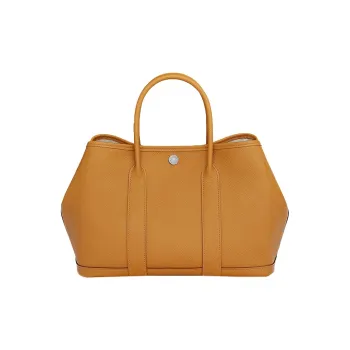 HERMES Garden Party Epsom Calfskin Shoulder Bag Crossbody Bag Handbag Regular Women's 2S Sesame Sesame-Colored