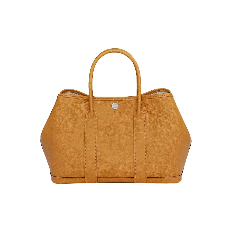 HERMES Garden Party Epsom Calfskin Shoulder Bag Crossbody Bag Handbag Regular Women's 2S Sesame Sesame-Colored-0