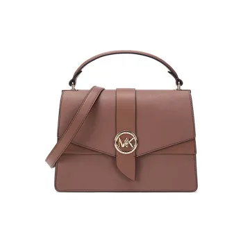 MICHAEL KORS Greenwich Cow Leather One Shoulder Handbag Women's Brown