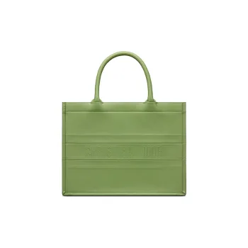 DIOR BookTote Cow Leather Tote Bag Shopping Bag Shoulder Bags Handbags Regular Women's Willow Green