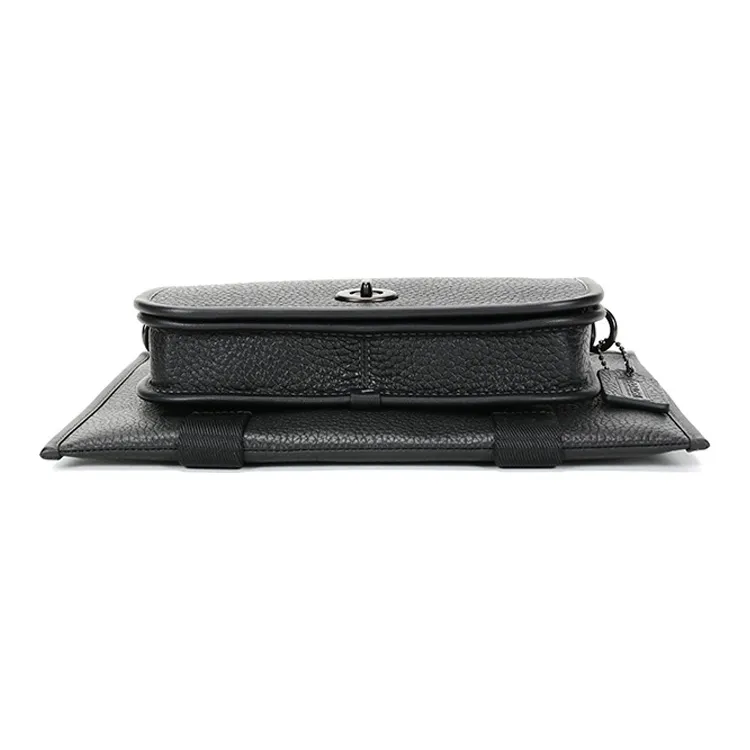 COACH Leather Shoulder Bag Crossbody Bag Fanny Pack Regular Men's Black-5