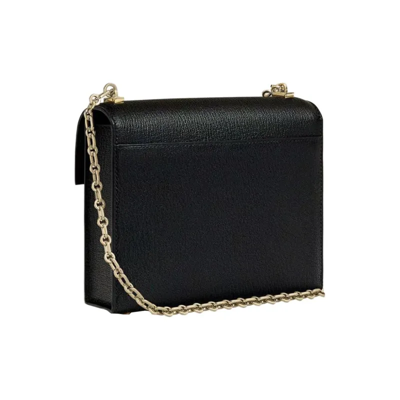 HERMES Verrou Mysore Goat Skin Handgun Bag Shoulder Bag Crossbody Bag Mini Women's Black-1