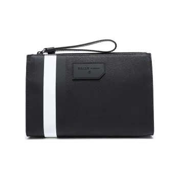 BALLY PVC Handbag Clutch Regular Men's Black