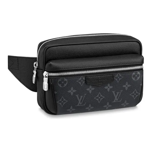 LOUIS VUITTON Outdoor Bumbag Monogram Eclipse Taiga Black