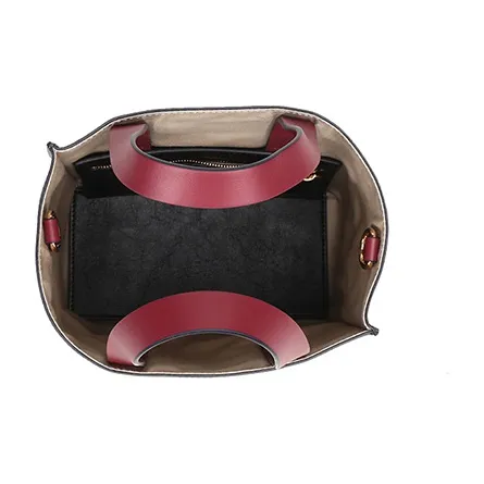 MARNI Leather Portable Crossbody Bag Shoulder Bag Regular Women's Black Gray Multicolor-4