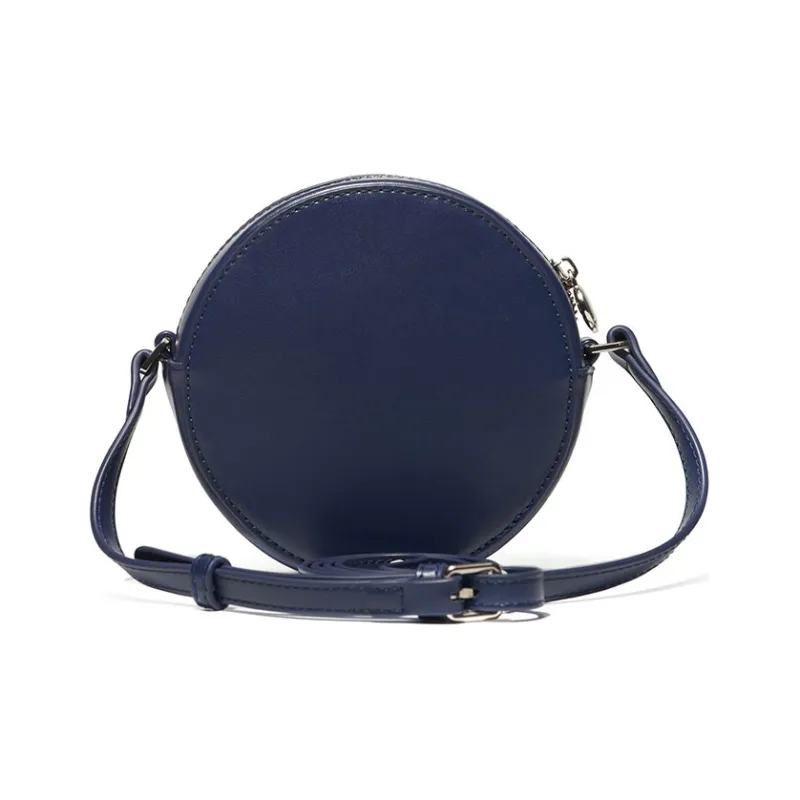 Pepsi PU Small Round Crossbody Bag Unisex Deep Sea Blue-9