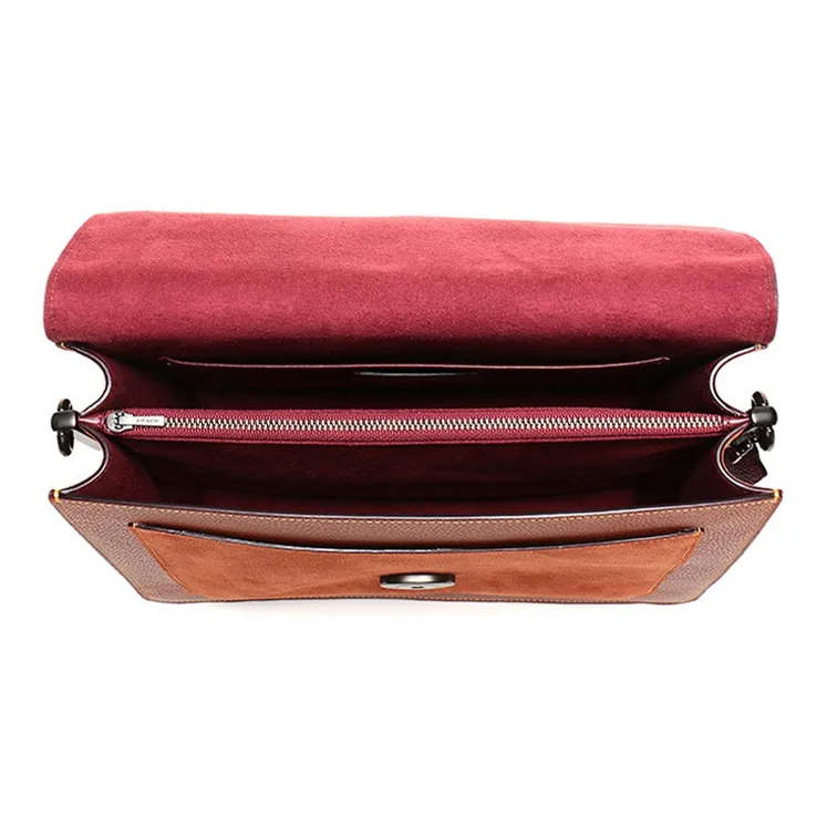 COACH Tabby Leather Shoulder Bags Crossbody Bags Women's Brown-4