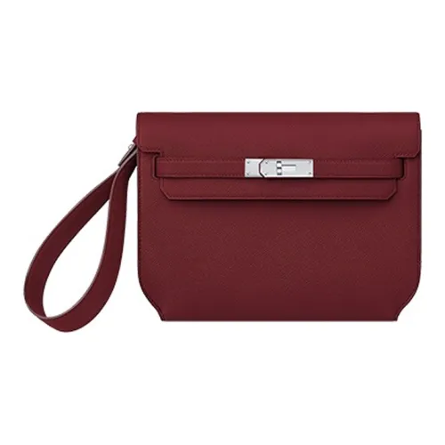 HERMES Kelly Depeches Clutch