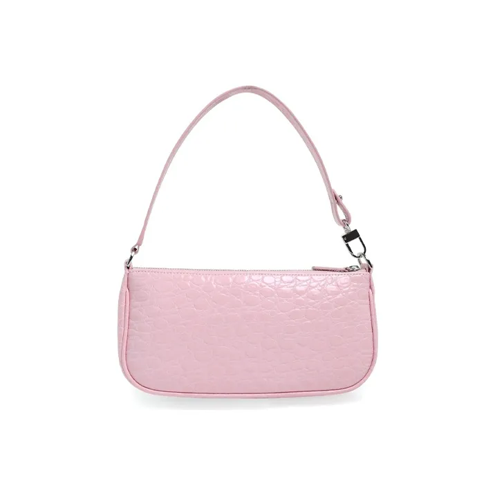 By Far Cow Leather Shoulder Bag Handbag Women's Pink-2