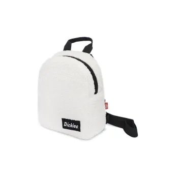 Dickies Sherpa Polar Fleece Backpack Mini Unisex White