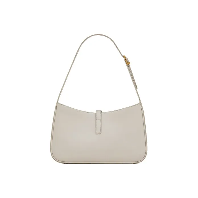 SAINT LAURENT LE5A7 Smooth Calf Leather Shoulder Bag Hobo Bag Handbag Shoulder Bag Women's White-3