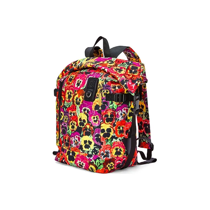 LOEWE Nylon Backpack Men's Black & Multicolor-1