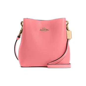 COACH Town Leather Handbag Shoulder Bag Crossbody Bag Small Size Women's Pink