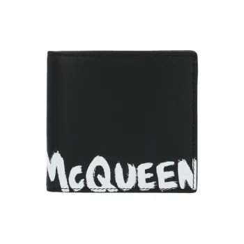 Alexander McQueen Graffiti Logo Bifold Wallet