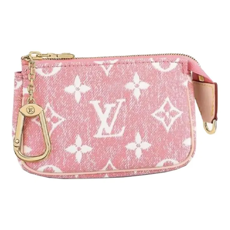 LOUIS VUITTON Micro Pochette Accessoires Denim Jacquard Pink-0