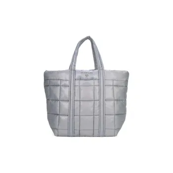 MICHAEL KORS Stirling Seamless Nylon Tote Bag, Shopping Bag, Handbag Medium Size Women's Gray