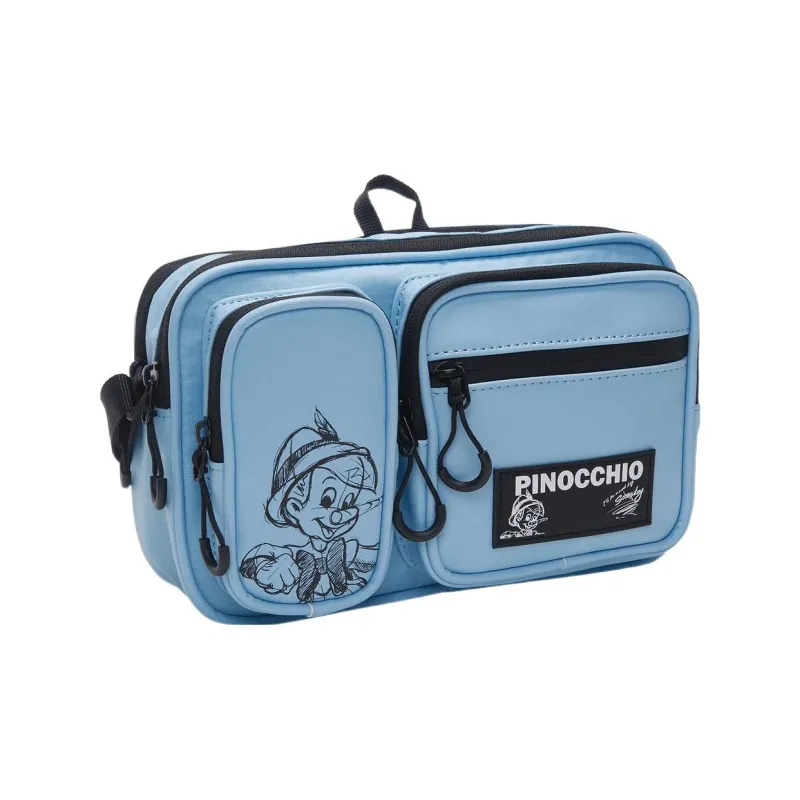 LiNing X Disney Pinocchio Collaboration Polyamide Shoulder Bag, Crossbody Bag Regular Unisex Blue-2