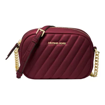 MICHAEL KORS Rose Polyurethane Camera Bag Shoulder Bag Crossbody Bag Small Size Women's Burgundy