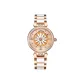 RGA1599-Rose Gold Pink Dial Ceramic Strap
