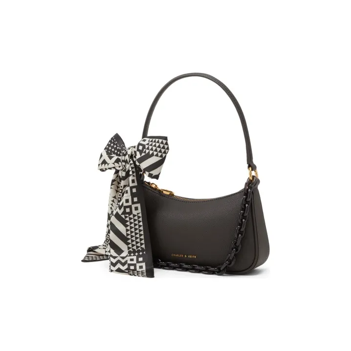 CHARLES&KEITH Fabric Small Square Bag Shoulder Bag Small Size Women's Multicolor-6